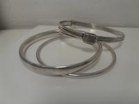 CS1920/2025 THREE WOMEN&#039;S BRACELETS  (2 SILVER 925)